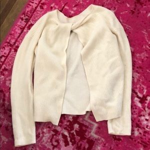 Theory Sweaters - Cream theory sweater with open back Theory Sweaters - Cream theory sweater with open back